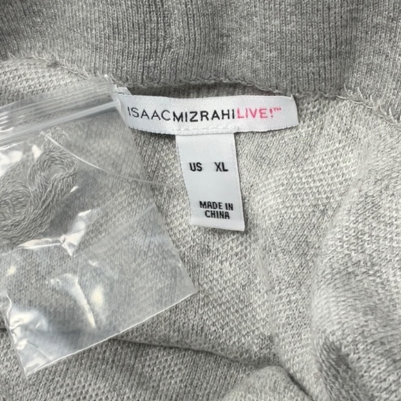 NWOT Issac Mizrahi gray animal print pencil skirt, size XL - Picture 2 of 6